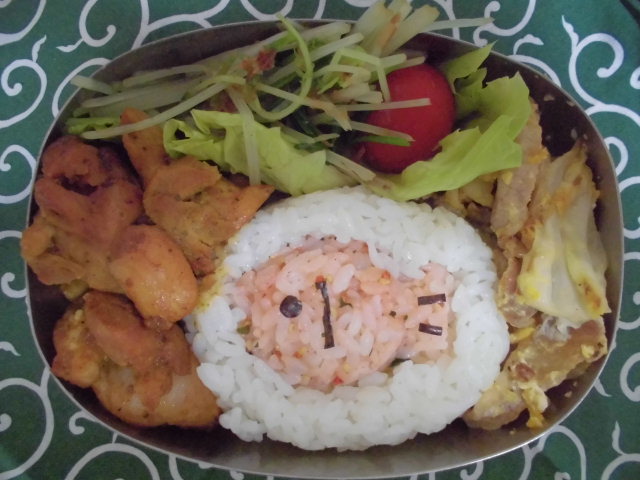 キャラ弁 魚 鳥黄の作ってみたですよ